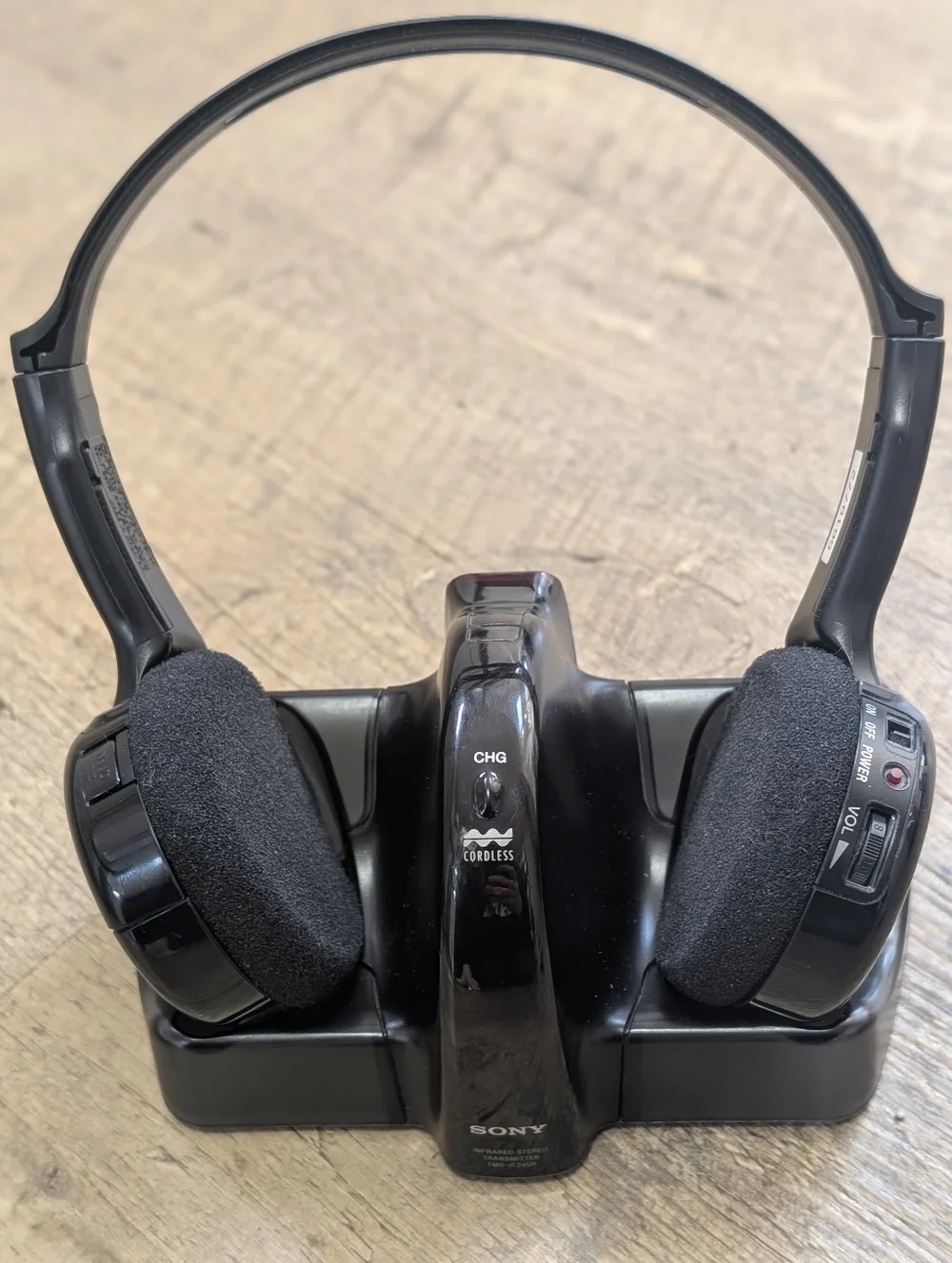 SONY MDR-IF240R CORDLESS STEREO HEADPHONES + CABLES + TMR-IF240R TRANSMITTER